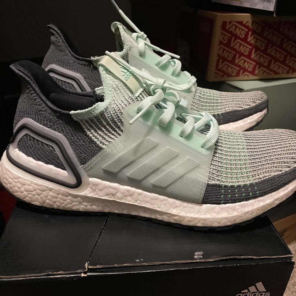 Adidas UltraBoost 19 Sneakers in Black and White